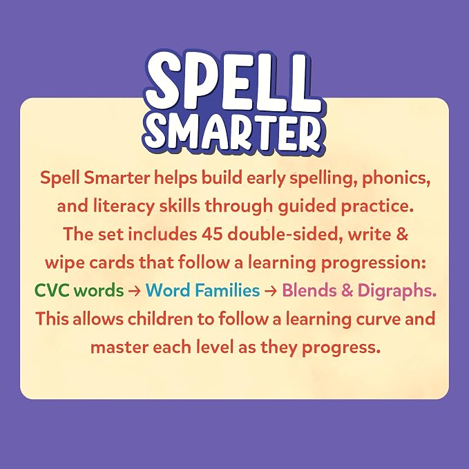 Skillmatics Spell Smarter Flash Cards – Back to School, Phonics & Spelling - Image 9