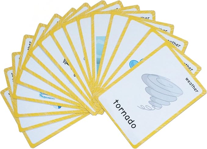 22 Weather Flash Cards, Classroom Decor and Early Learning Teacher Tools - Image 3