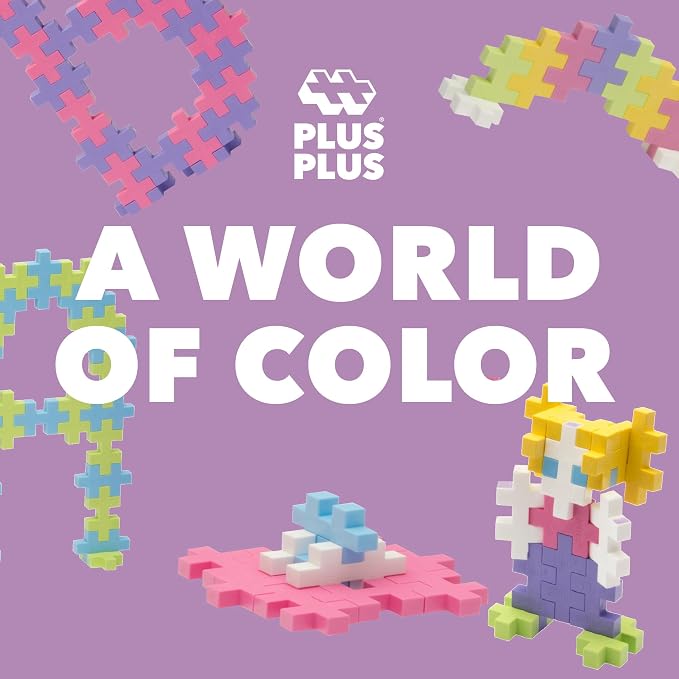 PLUS PLUS Big 100 Piece Pastel - Large Building Blocks for Toddlers - Image 4