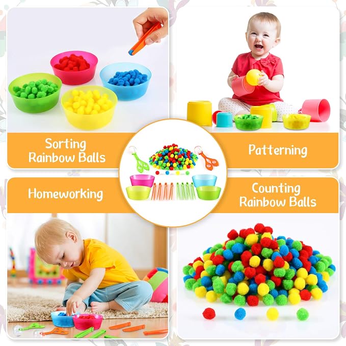Honoson 138 Pcs Fine Motor Skills Toys for Early Sensory Education - Image 4