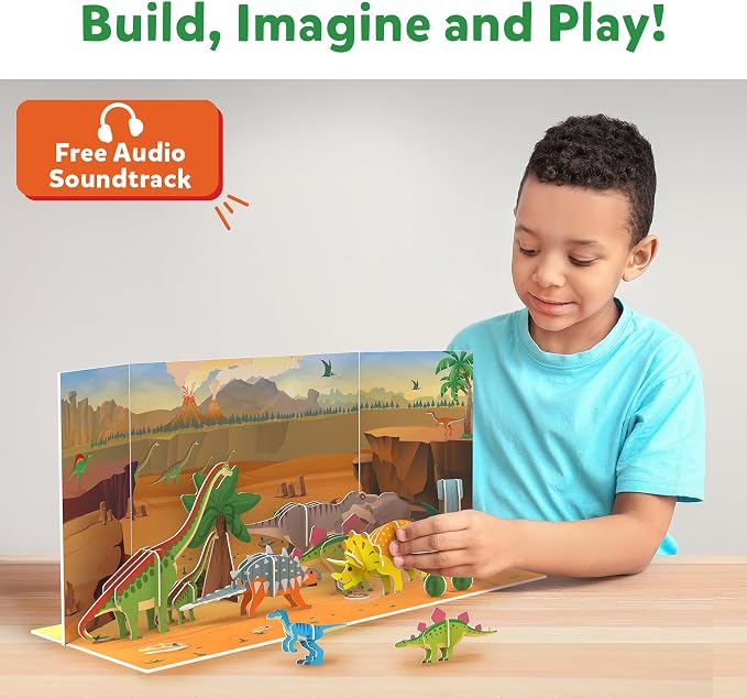 Skillmatics STEM Building Toy – My World Land of Dinosaurs - Image 4