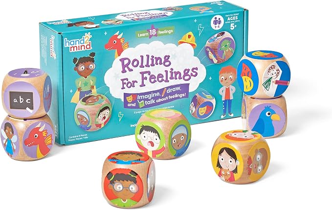 hand2mind Rolling for Feelings Dice Game, Play Therapy Toys, Ages 5+ by hand2mind