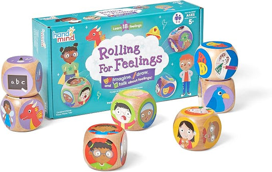 hand2mind Rolling for Feelings Dice Game, Play Therapy Toys, Ages 5+ by hand2mind
