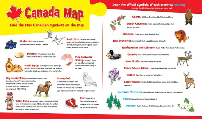 MasterPieces Family Puzzle - Explorers 60 Piece Jigsaw Puzzle for - Canada Map - 14.3"x10.3" - Image 3