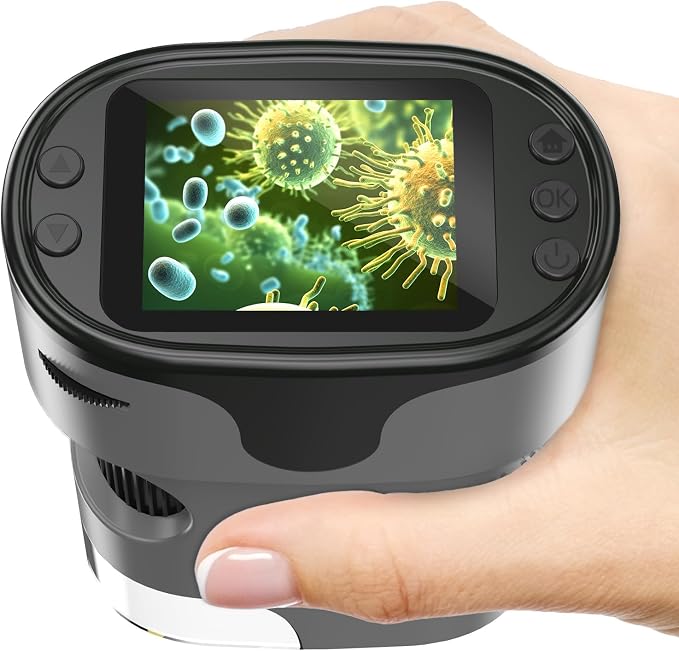Kids Digital Microscope Science Gift: Complete STEM Toy Kit for Ages 4-12 by BEBANG