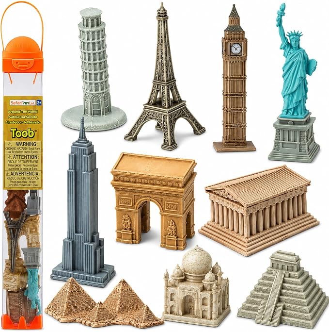 Safari Ltd. Around the World Toob - 10 Landmark Monument Figurines by SafariLtd