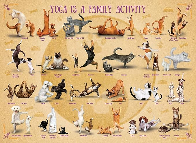 Yoga is Family Activity Family Puzzle 500pc - Image 2