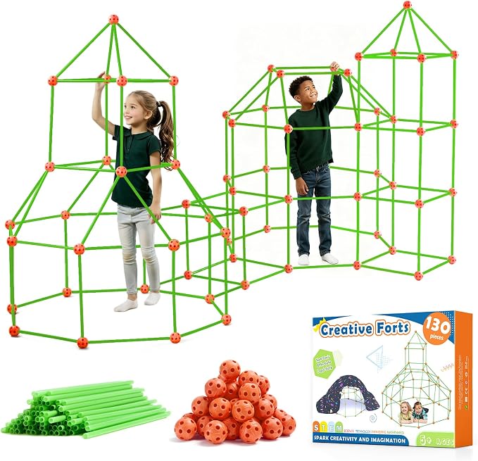 Tiny Land Fort Building Kit for Kids Ages 4-12, STEM Building Toy by TinyLand