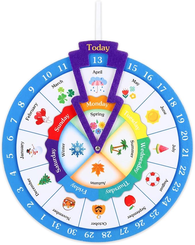 Marspark Month Wheels, Educational Learning Activities for Kids by Marspark