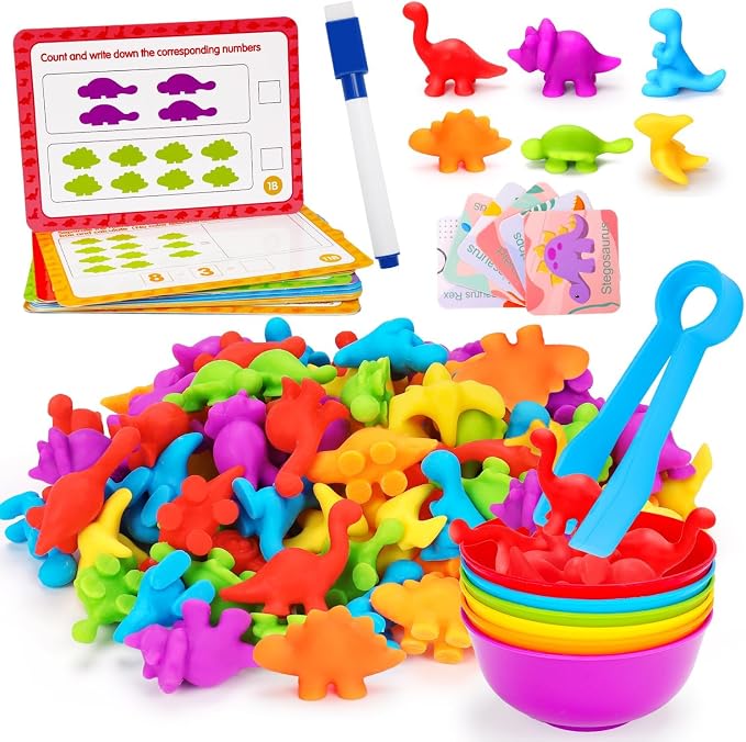 Tsomtto Counting Dinosaurs Montessori Toys for 3 4 5 Years Old Boys Girls - Image 8