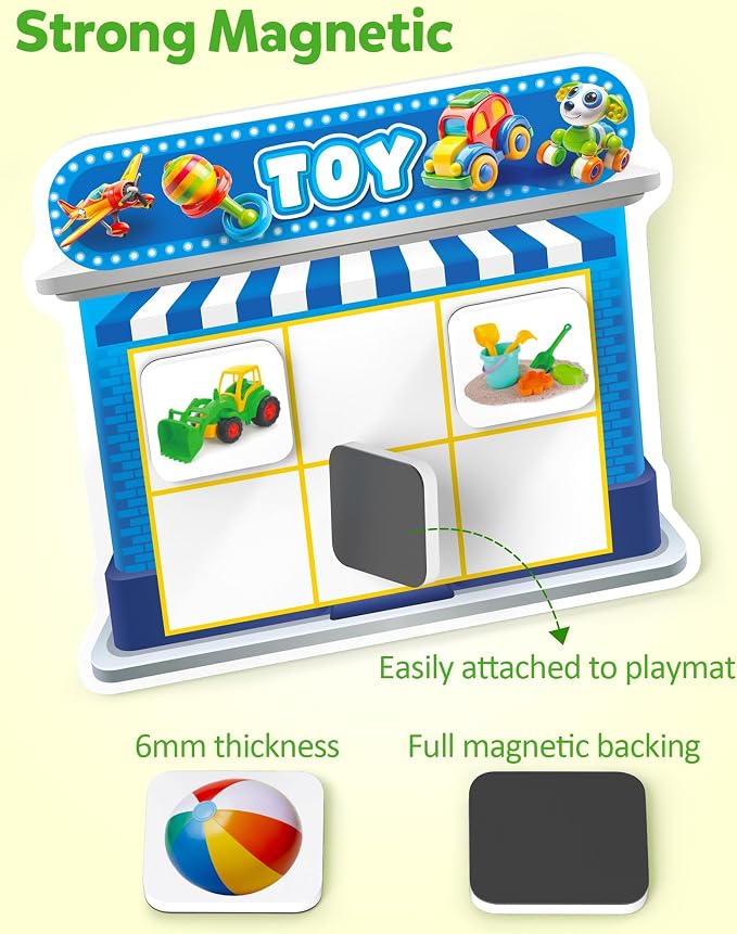 Coogam Magnetic Sorting Toys, Montessori Fridge Magnets Matching Game - Image 6