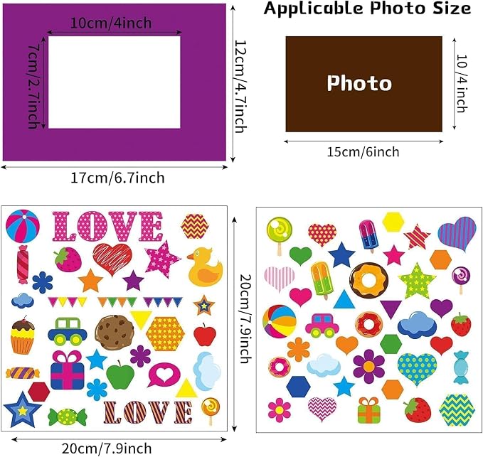 30Packs Picture Frame Crafts Kits for Kids, Summer Spring Colorful Holiday DIY Foam Picture Frames for Christmas Girls Gifts Game Activities Teacher Gifts Preschool Bulletin Board Decoration - Image 3