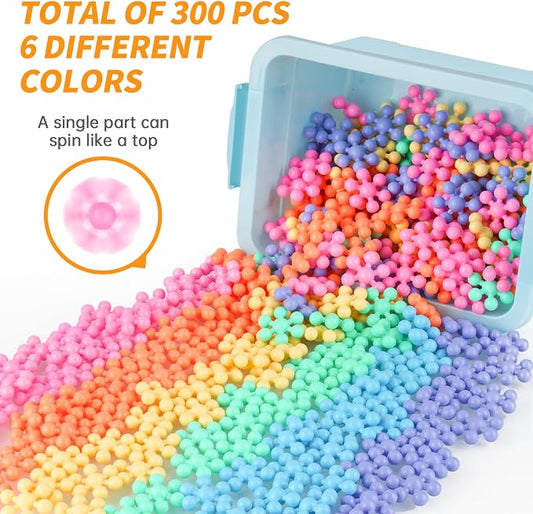 300PCS Building Blocks STEM Construction Toy, Macaron Colors - Image 2