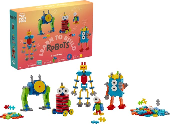PLUS PLUS - Robot Discovery Kit - 250 Pieces - Construction Game for Children from 3 Years - PP3963 by Plus-Plus