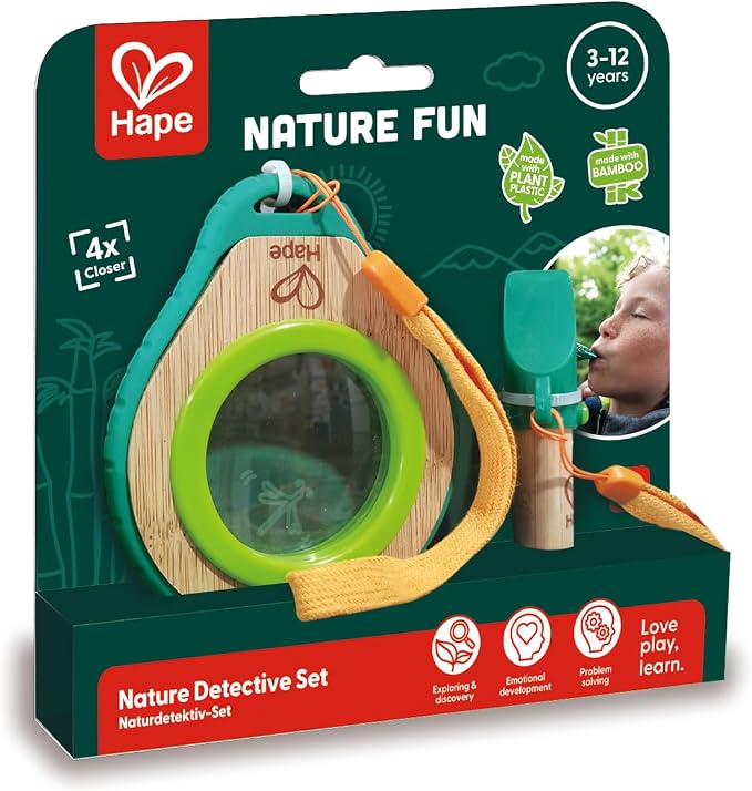 Hape Nature Detective Set| Bamboo & Plant Plastic Detective Playset, Nature Exploration Toys for Outdoor Games, Green - Image 2