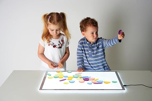 edxeducation Junior Rainbow Pebbles, Transparent, Mini Jar, Ages 18M+ - Image 8