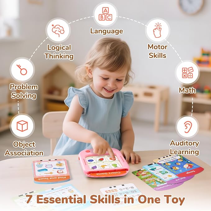 JoyCat Kids Learning Tablet, Phonics Talking Flash Cards 156 Pages - Image 5
