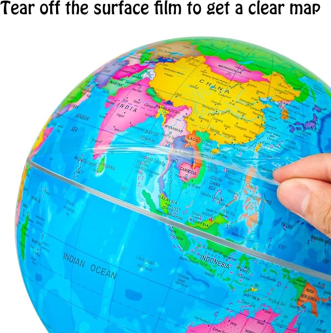 Wizdar 8'' World Globe for Kids Learning - Image 4
