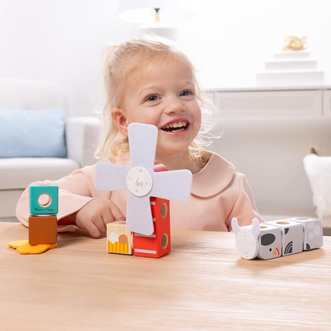 Melissa & Doug Blockables Farm & Farm Friends 2-Pack Bundle Set - Image 8