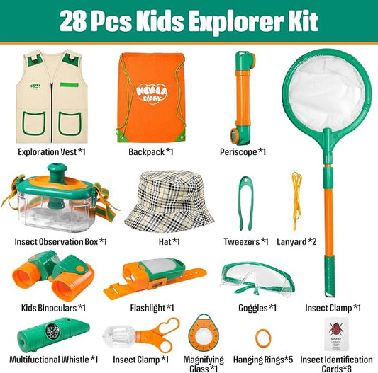 NAUGHTY PANDA Kids Explorer Kit, 28 Pcs Bug Catching Kit - Image 2