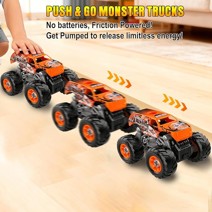 Take Apart Monster Truck Toys for Kids 3 4 5 6 7 8 Year Old Boys – STEM Learning Building Toy with Electric Drill & Storage Box Gift Birthday Christmas for Boys Girls Kids Toddlers
