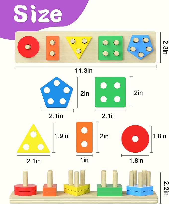 kecristv Montessori Toys for 1 2 Year Old Girl and Boy Birthday Gifts - Image 6