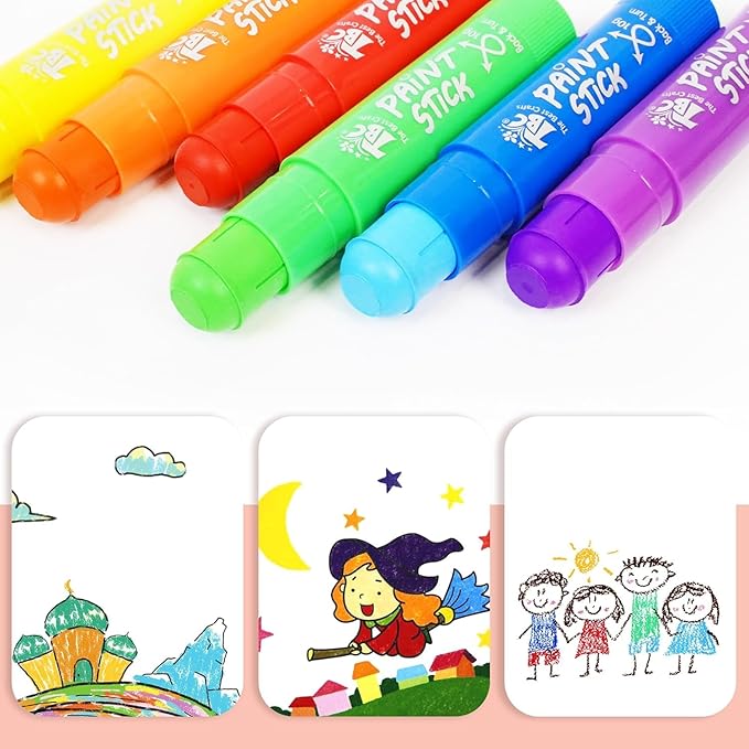 TBC The Best Crafts Paint Sticks,120 Classic Colors, Washable, Non-toxic, Tempera Paint Sticks for Kids and Students (120 Colors（10 * 12 set)