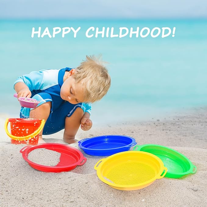 Sand Sifters Sieve for The Beach Sand Toys Complete Gift Set Bundle - Image 2