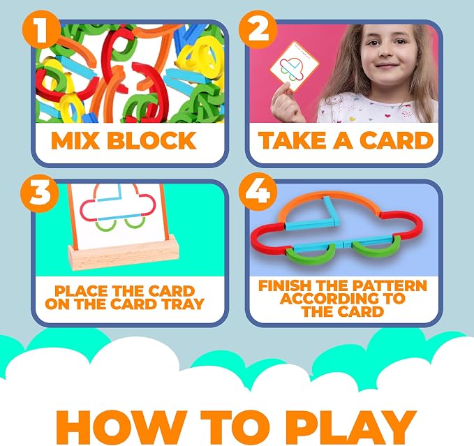 puzgic Stem Kids Toys for Creative Learning Building Educational Resources Kids Toy for Preschool and Kindergarten 3 4 5 6 Years Old Boys and Girls Brain Teaser Smart Sticks Toys - Image 7