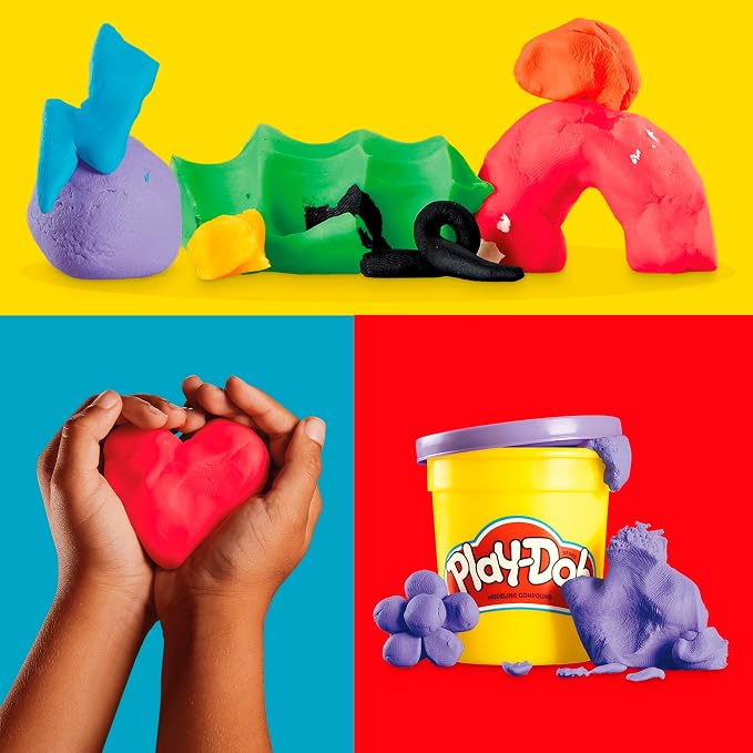 Play-Doh Bulk Pack of 48 Cans, 6 Sets of 8 Modeling Compound Colors, 3oz, Back to School Gifts & Prizes for Students & Classroom, Preschool Toys for Kids, Ages 2+ (Amazon Exclusive) - Image 2