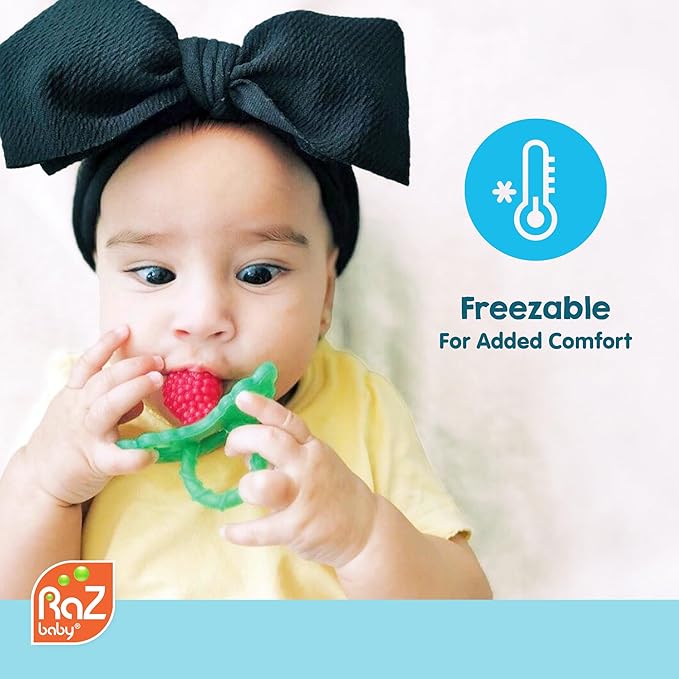 RaZbaby RaZbuddy RaZberry Teether/Pacifier Holder w/Removable Baby Teether Toy - 0M+ - Bpa Free (Koala)