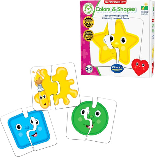 The Learning Journey: My First Match It - Colors and Shapes- 15 Piece Self-Correcting Matching Puzzles - First Learning Toys for Toddlers 2-5 - Award Winning Toys by TheLearningJourney