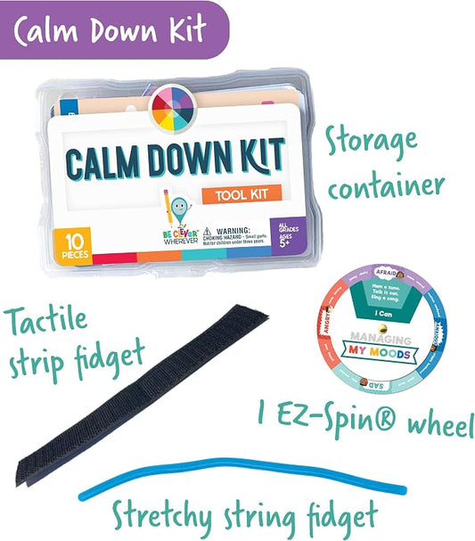 Carson Dellosa Calming Corner Tool Kit, Classroom Emotion Wheel Sensory Set - Image 2