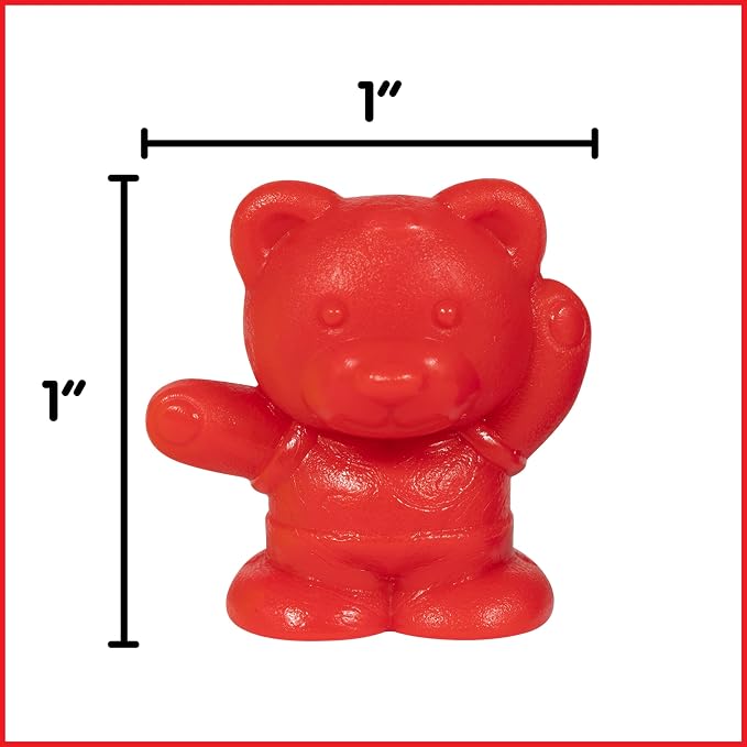 edxeducation Small Bear Counters - Mini Jar - Set of 60 - Early Math Manipulatives - Bear Counters, Tweezers and Actvity Guide - Home Learning - Image 2