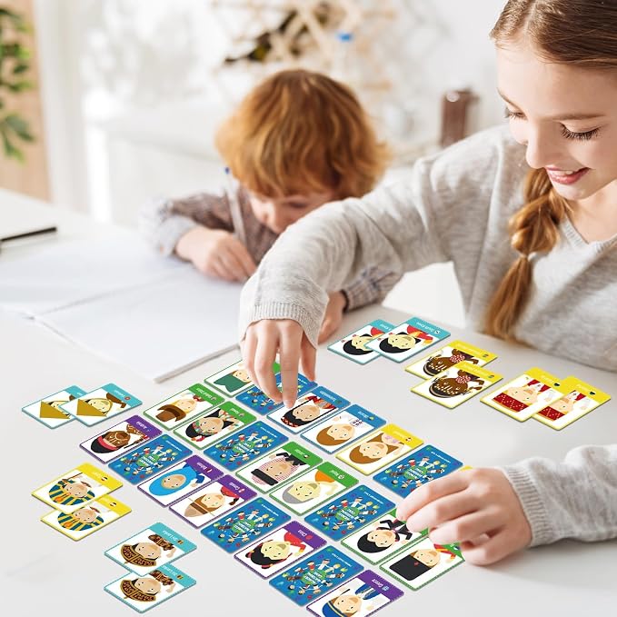 gisgfim 100 PCS Memory Matching Game Never Forget a Face Concentration Memory Card for Kids Educational Ages 3-8 A Fun & Fast Matching Games - Image 5