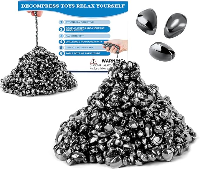 550pcs Desk Fidget Toys for Adults,Stress & Anxiety Relief, Sensory Fidget Toys for Office, ADHD, Autism,Ideal Gift (Black)
