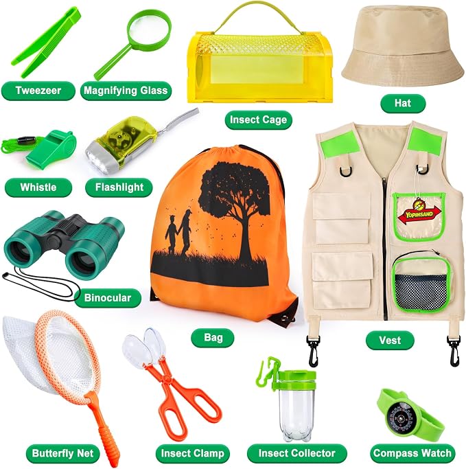 Kids Explorer Kit, Bug Catcher Kit, 13 Pcs Kids Outdoor Exploration Set - Image 2
