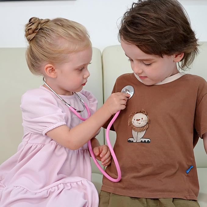 Phobby Kids Stethoscope Toy for 3 4 5 Years Old, 2 Pack - Image 6