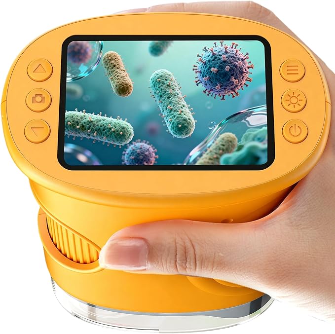 1000X Handheld Digital Microscope for Kids: Pocket Microscope with 2.0" IPS Screen - STEM Toys Birthday Gifts for Girls Boys Child - Portable Edu Science Kits Toddler Age 3-6 6-12 by BMDSAE