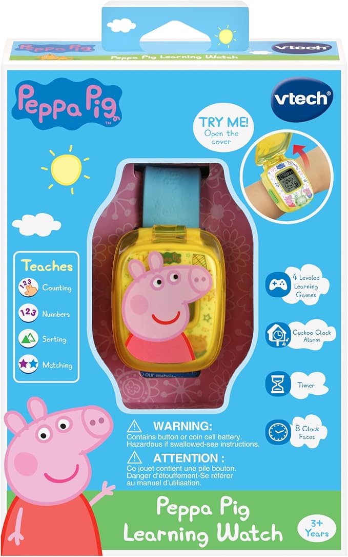 VTech Peppa Pig Learning Watch, Blue - Image 7
