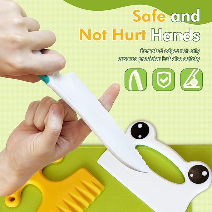 13 Pcs Kids Knife Set for Real Cooking Safe Kitchen Tools for Ages 4+ - Image 5