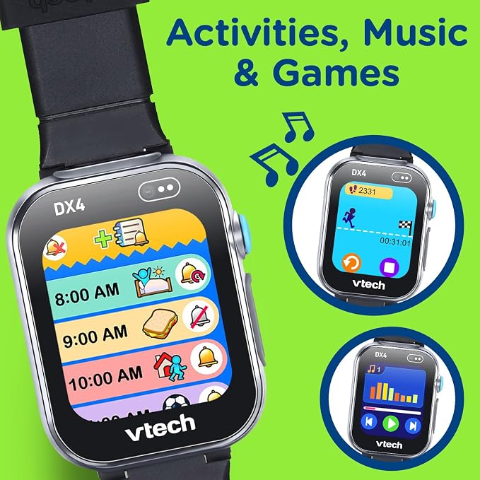 VTech KidiZoom Smartwatch DX4, Black - Image 4