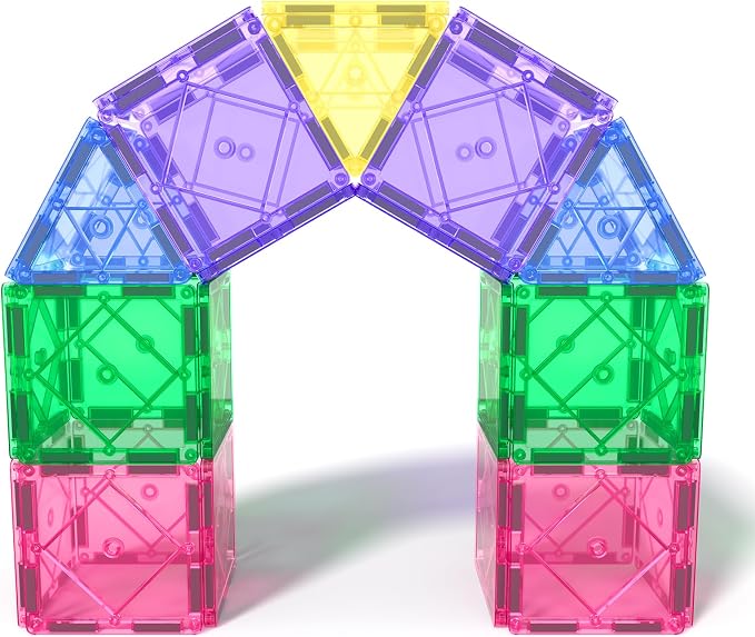 Magnetic Tiles Toddler Toys Magnetic Building Blocks for Kids Ages 3-12 STEM Educational Toys for Girls & Boys Sensory Toys for Kids with Autism Classroom Must Haves Outdoor Toys - Image 4