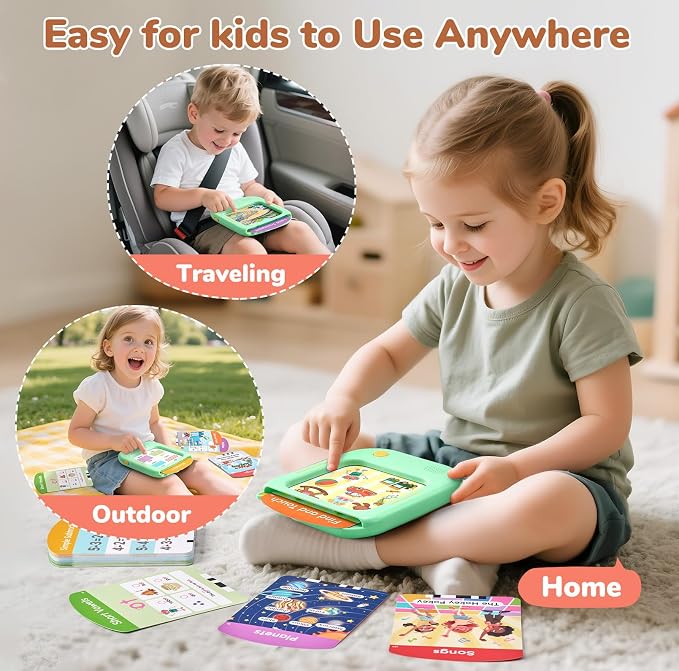 JoyCat Kids Learning Tablet, Learn to Read 156 Pages Talking Flash Cards - Image 8