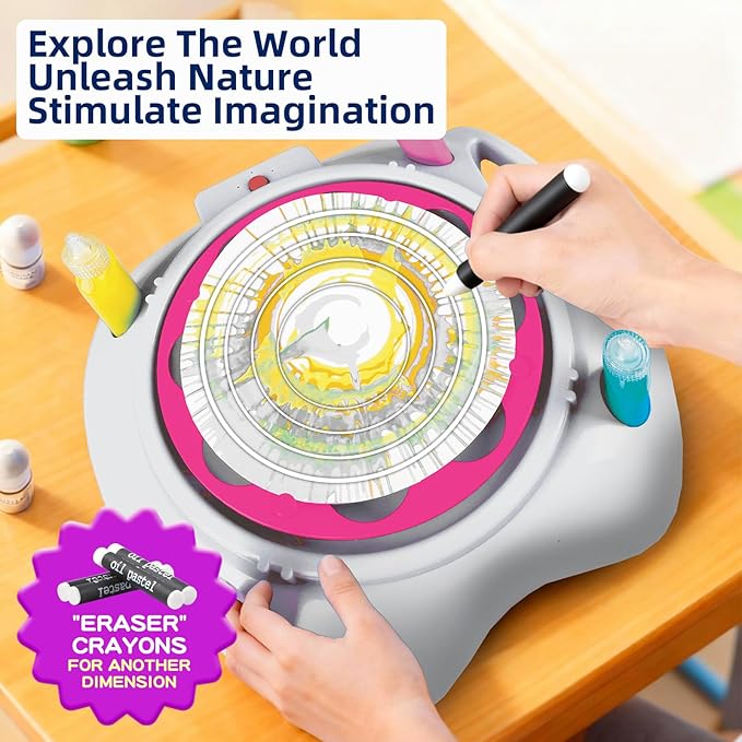 Make It Super Paint Spin Art Machine for Kids, Arts & Crafts Spinner Toy Kit, Birthday & Christmas Gift for Boys & Girls Ages 6-12 Year Old