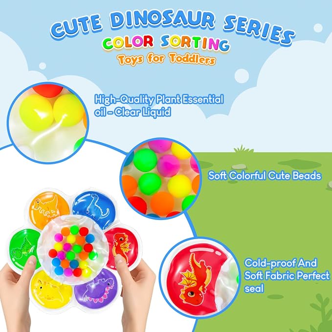 Christmas Color Sorting Sensory Toy for Toddlers 3-5 Years - Image 2