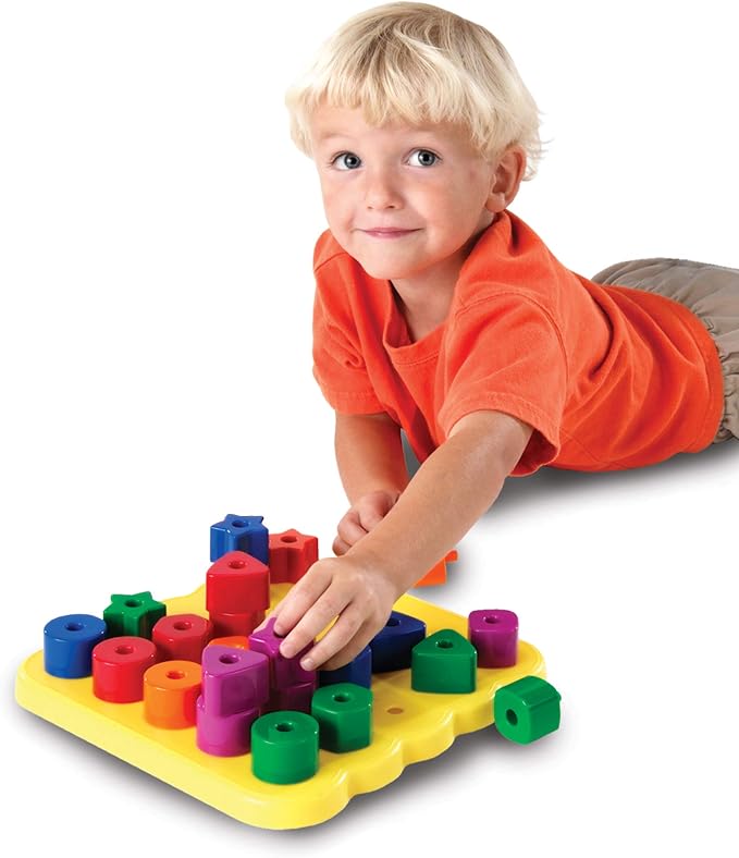 Learning Resources Stacking Shapes Pegboard - Image 4