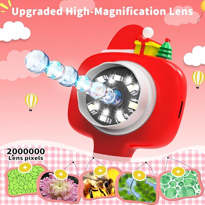 BLACKROOT Microscope for Kids, 2.4" Handheld Digital Pocket Microscope - Image 7