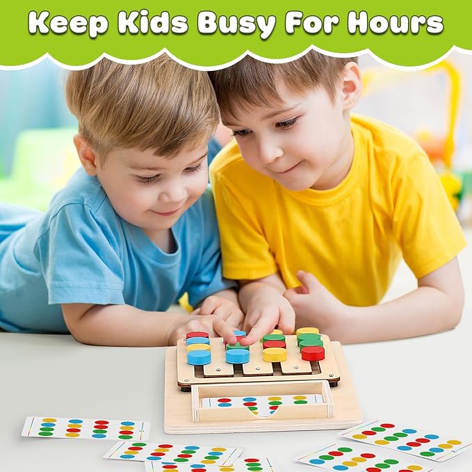 V-Opitos Color Matching Puzzle, Montessori Brain Teaser for Kids Ages 3-7 - Image 6
