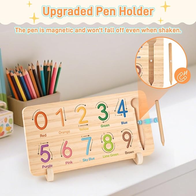 LovesTown Montessori Finger Counting Math Manipulative, Number Blocks Toys - Image 3